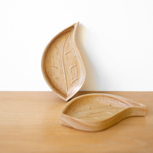 Wooden Leaf Mini Tray