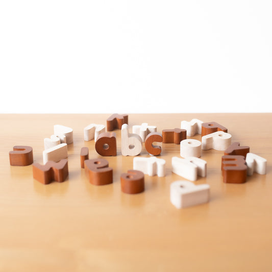 Wooden Lowercase Letters