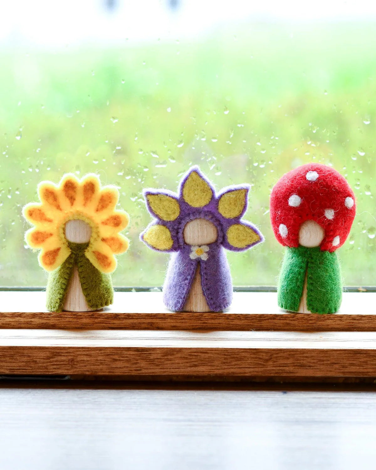 Floral Peg Dolls Set