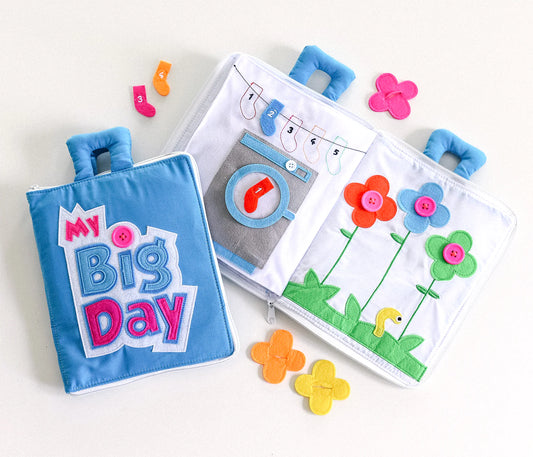 My Big Day Fabric Book - Blue