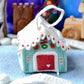 Felt Blue Gingerbread House Bag