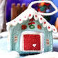 Felt Blue Gingerbread House Bag