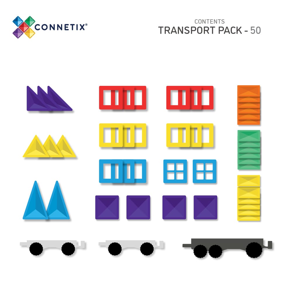 CONNETIX Rainbow Transport Pack 50 pc