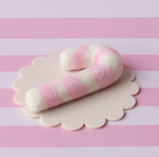 Felt Candy Cane - Pink