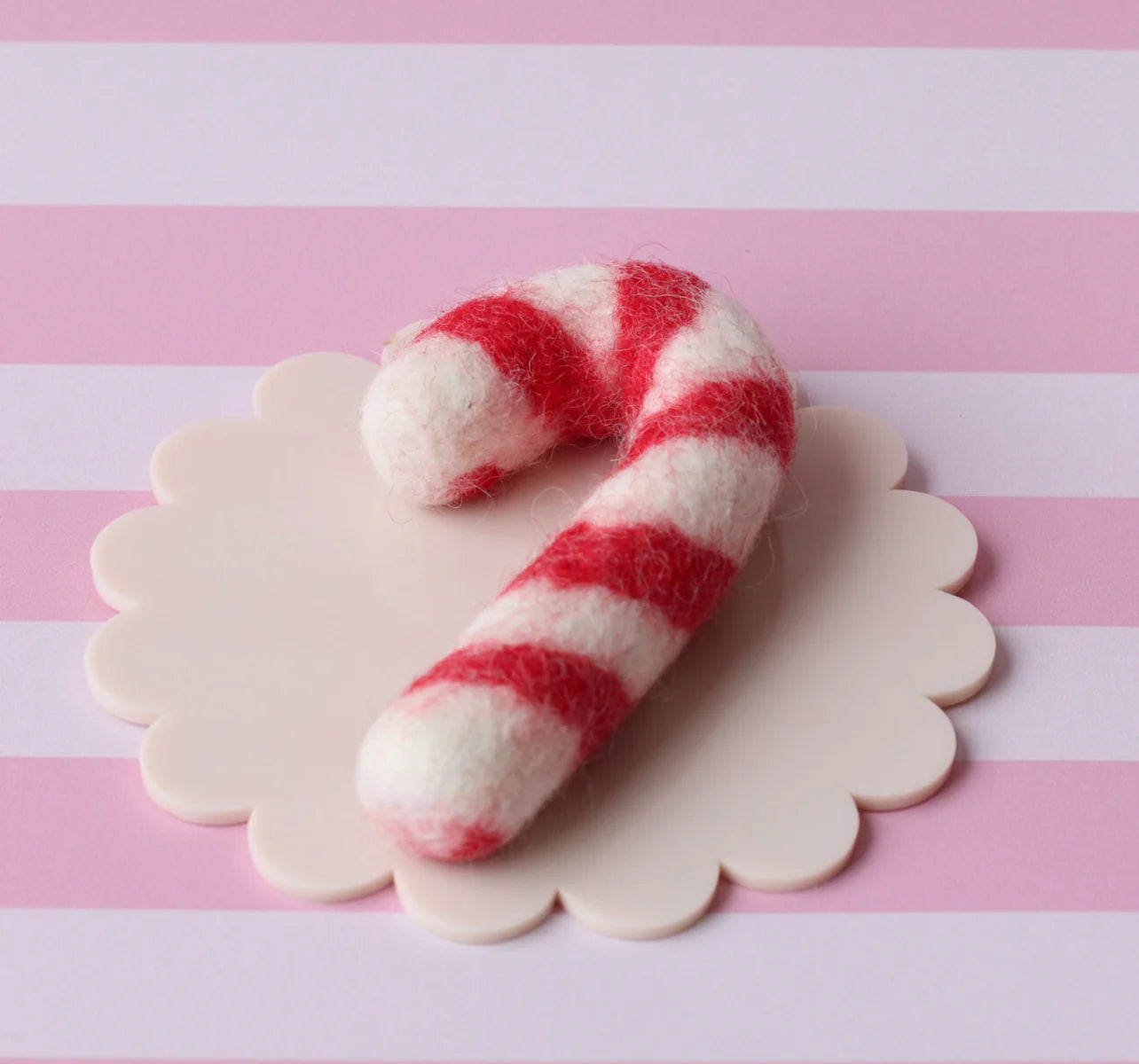 Felt Candy Cane - Red