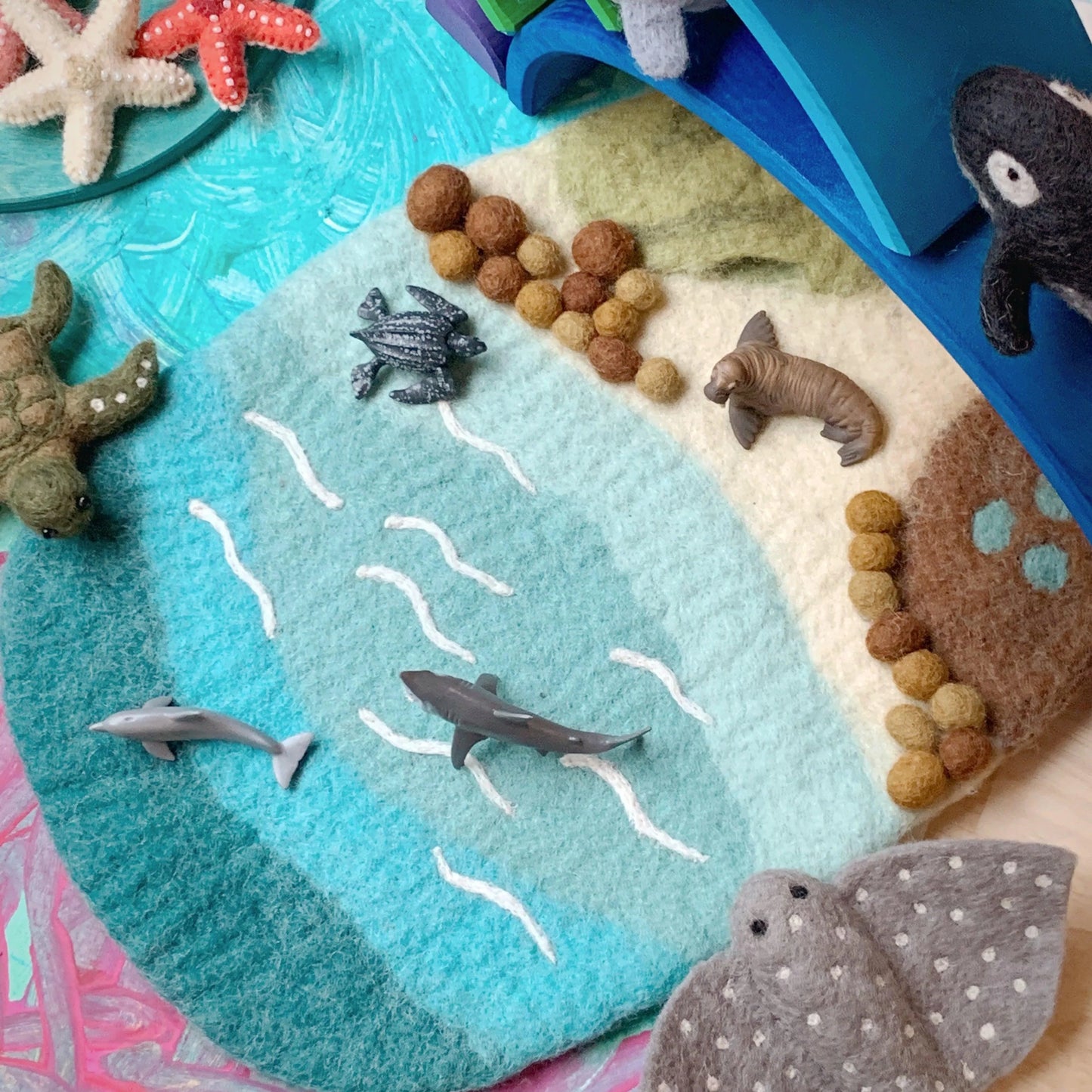 Sea, Beach and Rockpool Plat Mat Playscape